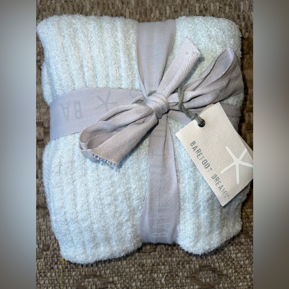 Barefoot dreams *Brand New* Baby Ribbed Blanket Throw